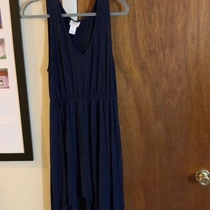 Navy blue high low dress by Sienna Sky